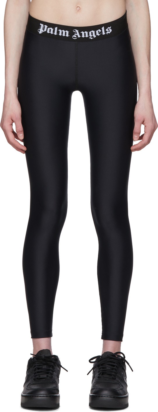 Palm Angels Black Sport Leggings