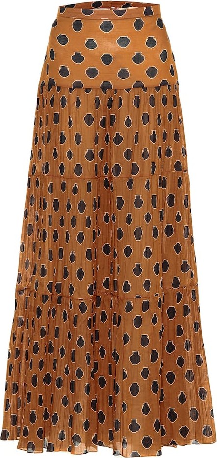 Johanna Ortiz Historical Evidence cotton maxi skirt