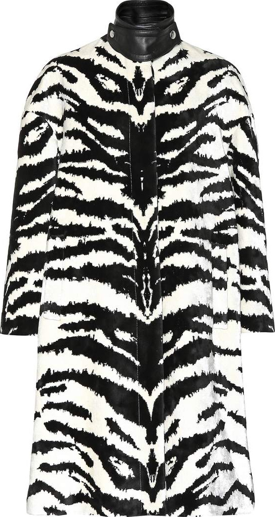 Alexander McQueen Tiger jacquard coat