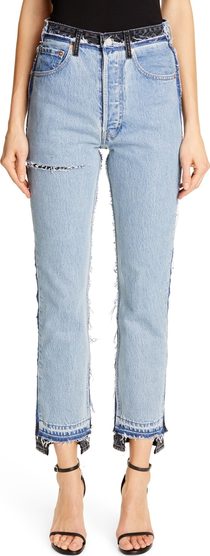 Vetements Reworked Straight Leg Jeans