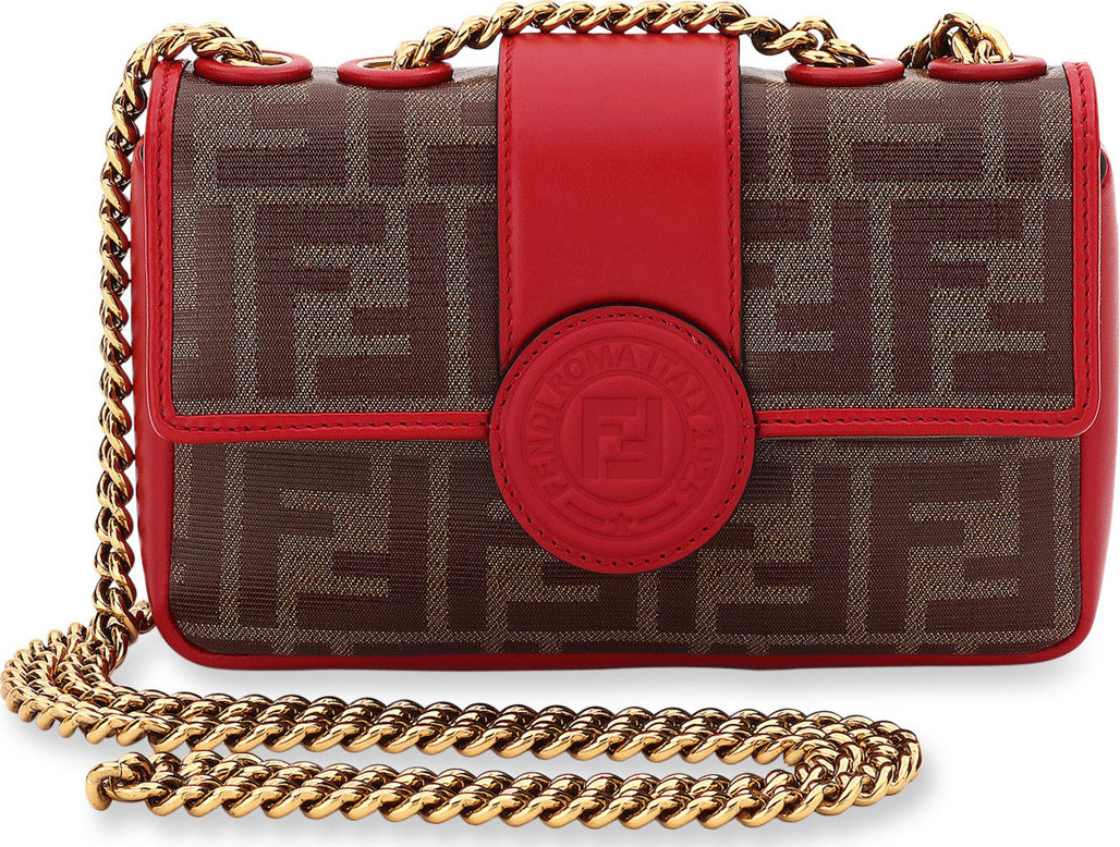Fendi 1974 Mini Double F Canvas Crossbody Bag