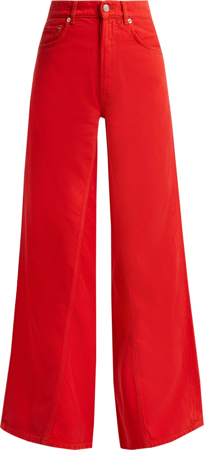 Ganni High-rise wide-leg jeans