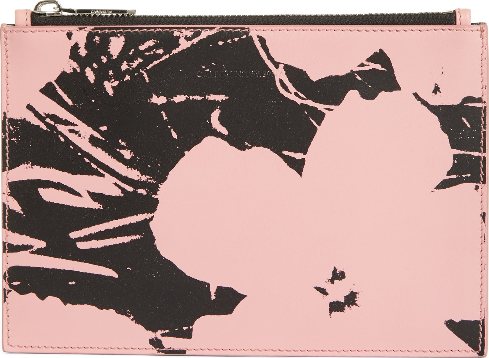 Calvin Klein 205W39NYC x Andy Warhol Foundation Flowers Leather Pouch