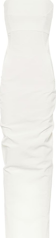 Rick Owens Bustier crêpe strapless gown