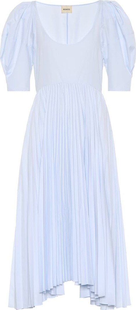 Khaite Caitlin cotton poplin dress