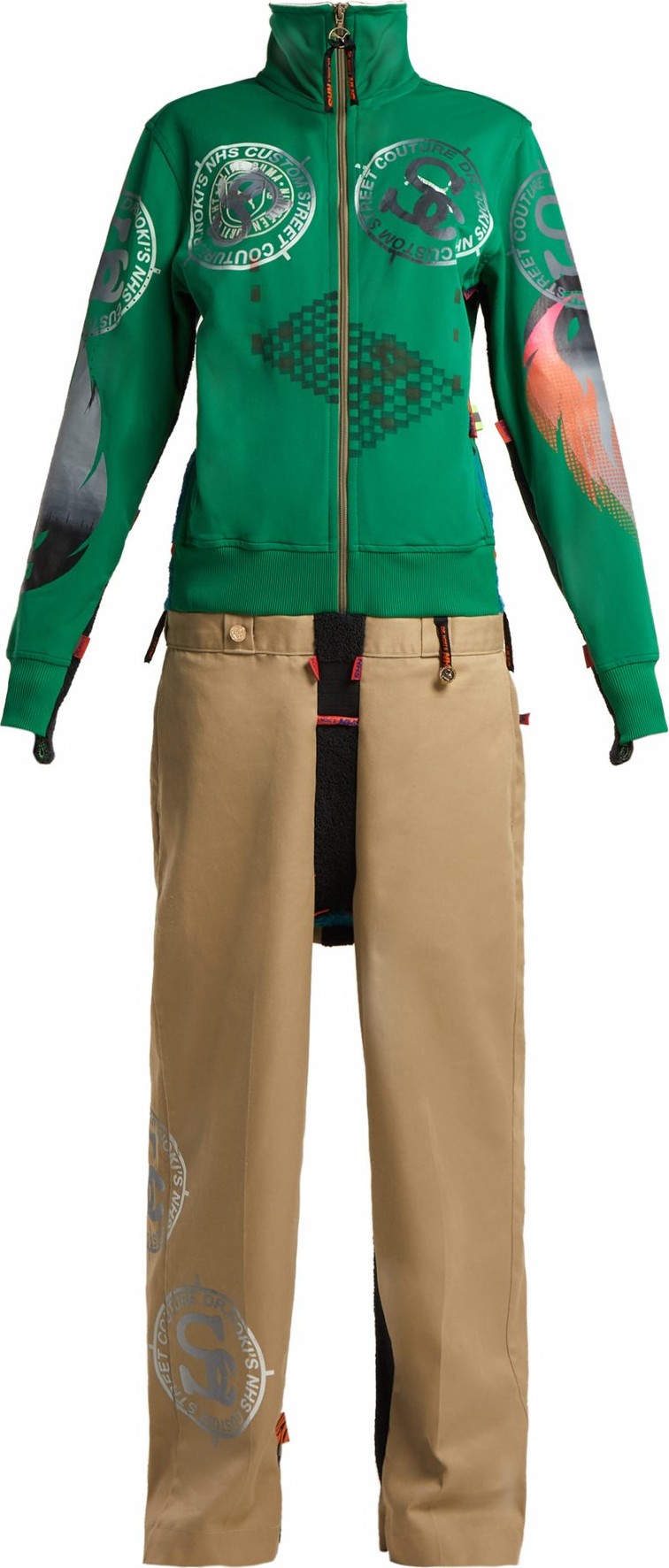 Noki Track top & chino trouser jumpsuit