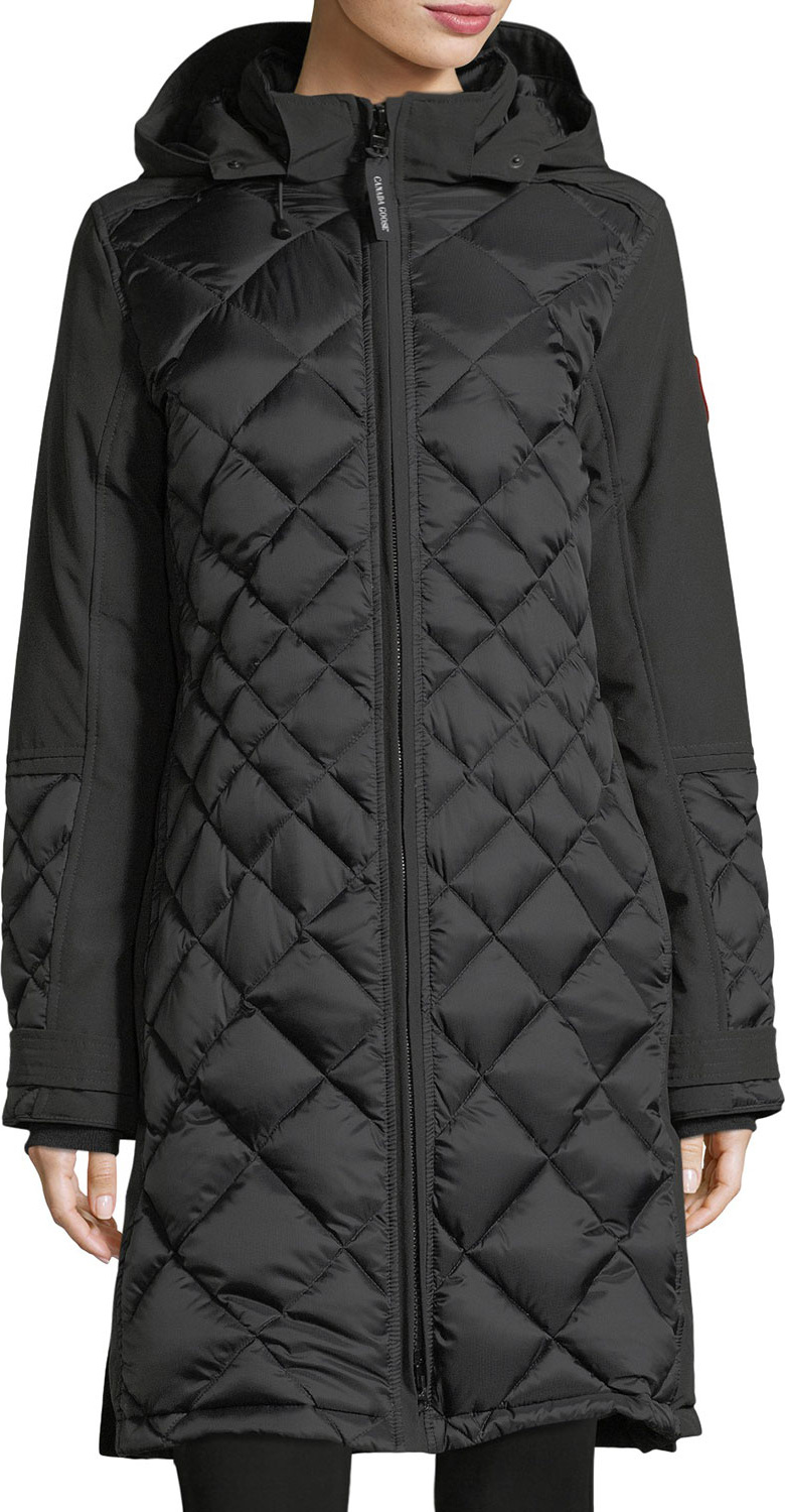 Canada Goose Diamond-Quilted Hooded Cabot Parka Jacket