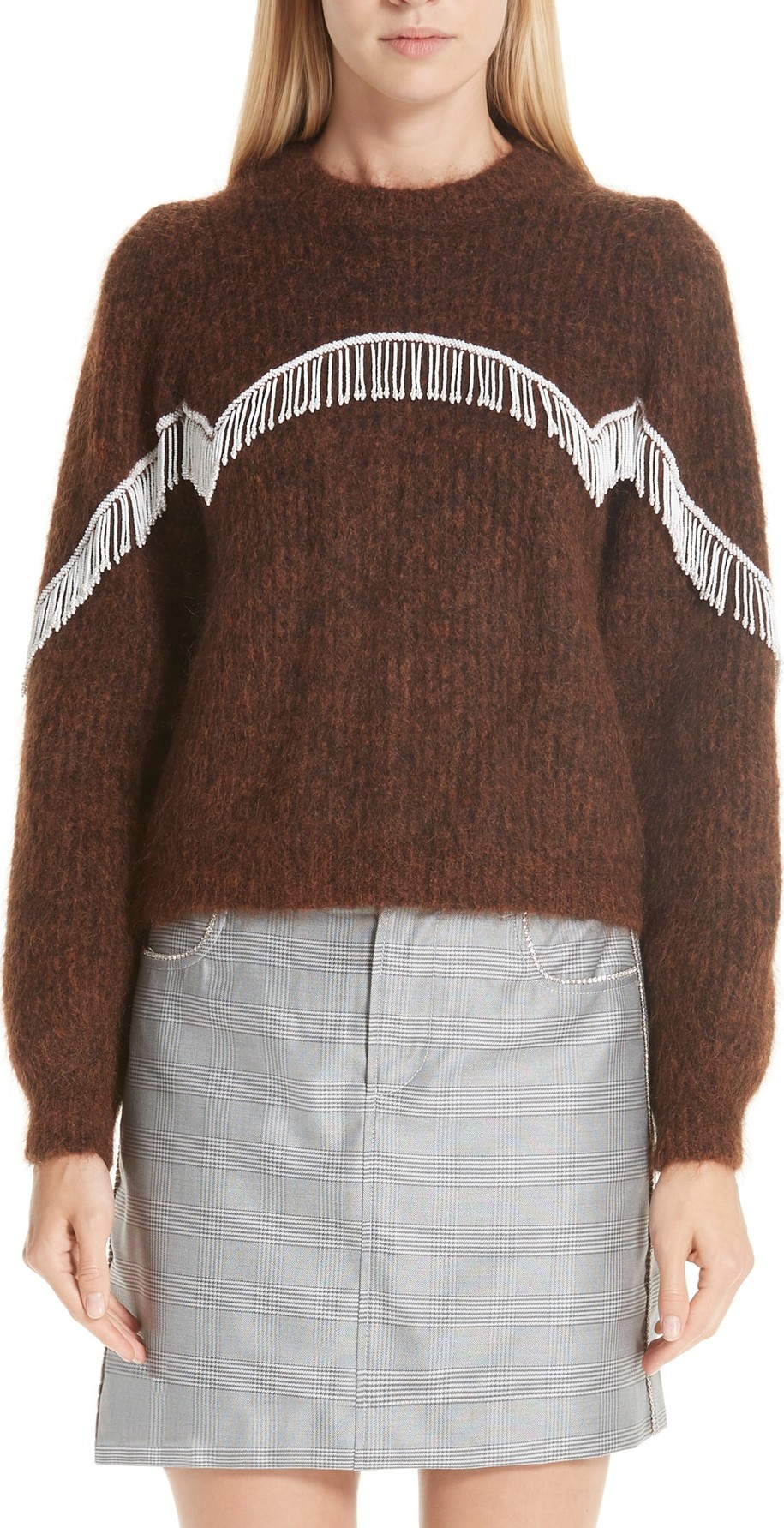 Ganni Mohair Blend Knit Sweater