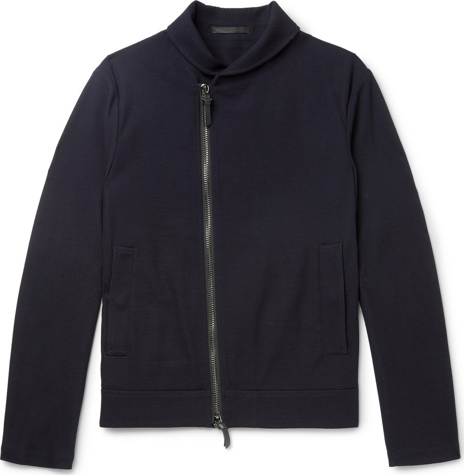 Giorgio Armani Slim-Fit Virgin Wool-Piqué Jacket