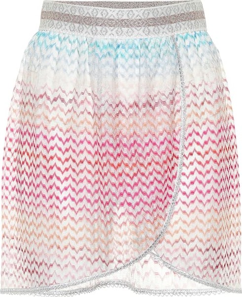 Missoni Crochet knit miniskirt