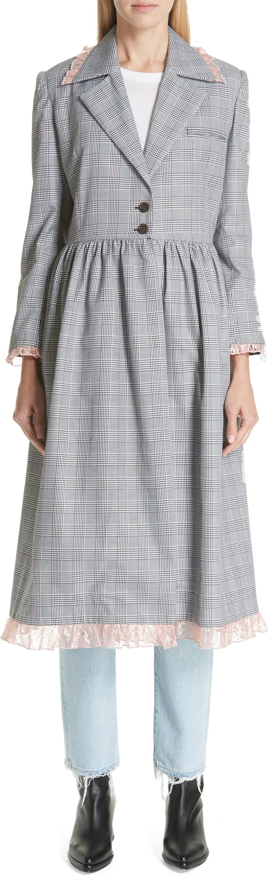 Sandy Liang Chelle Plaid Blazer Dress
