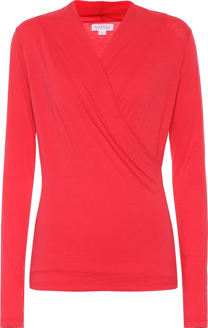 Velvet By Graham & Spencer Meri stretch cotton jersey top