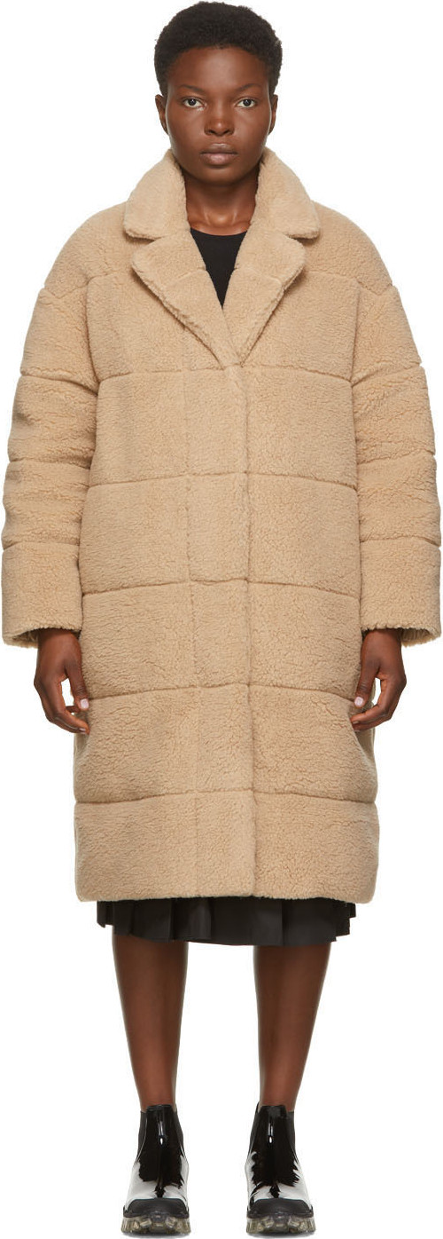 Moncler - Reversible Beige Down Sherpa Bagaud Coat