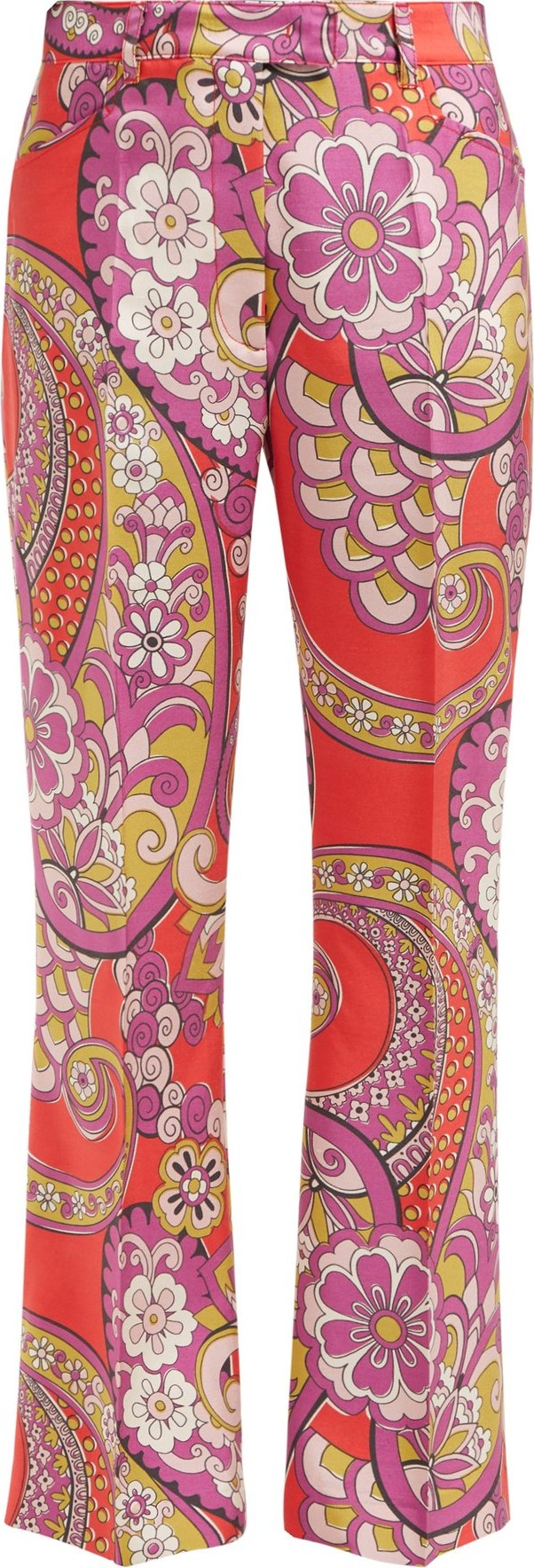 Etro Coconuts paisley-print silk trousers