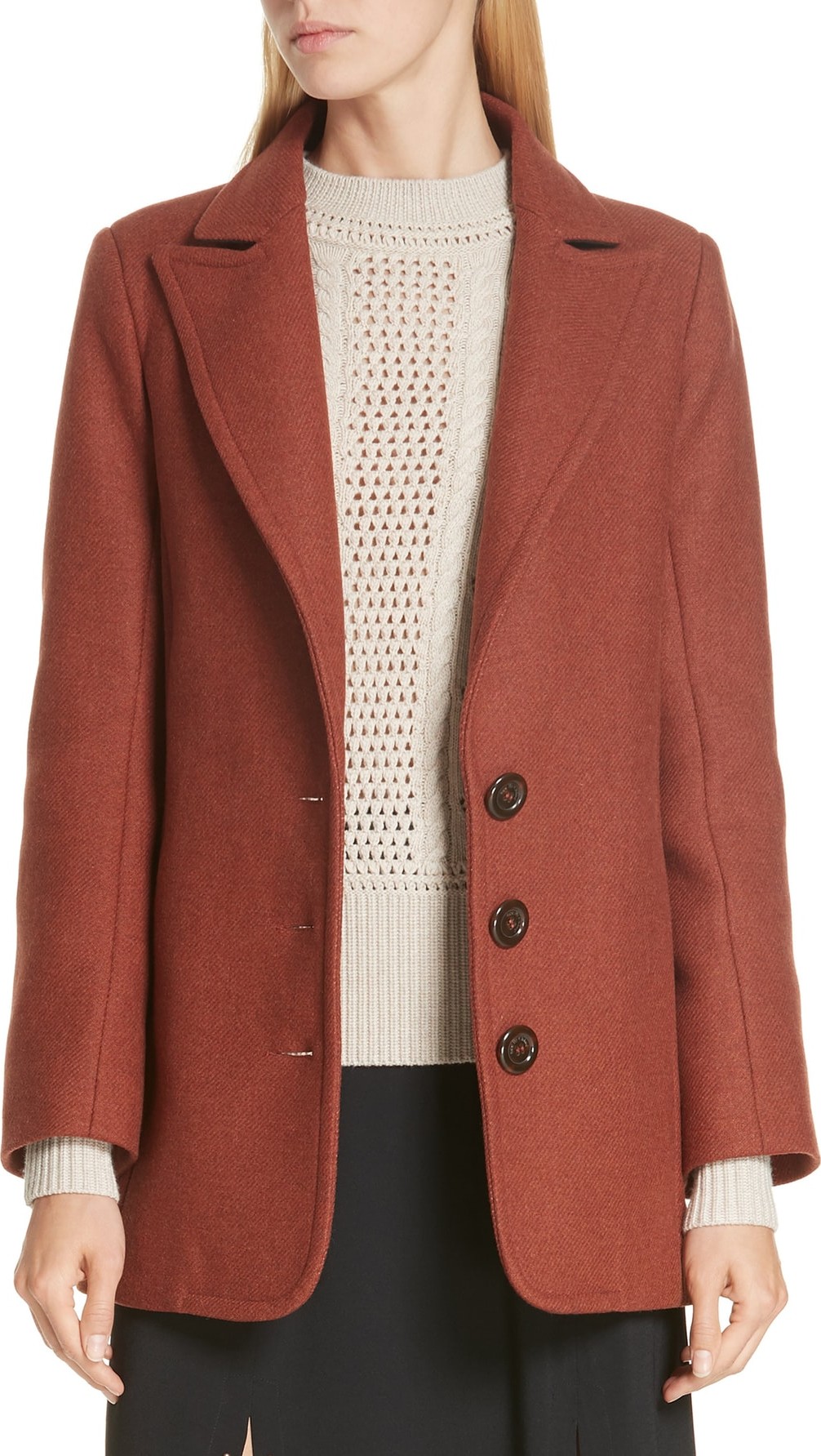 See By Chloé Wool Blend Blazer