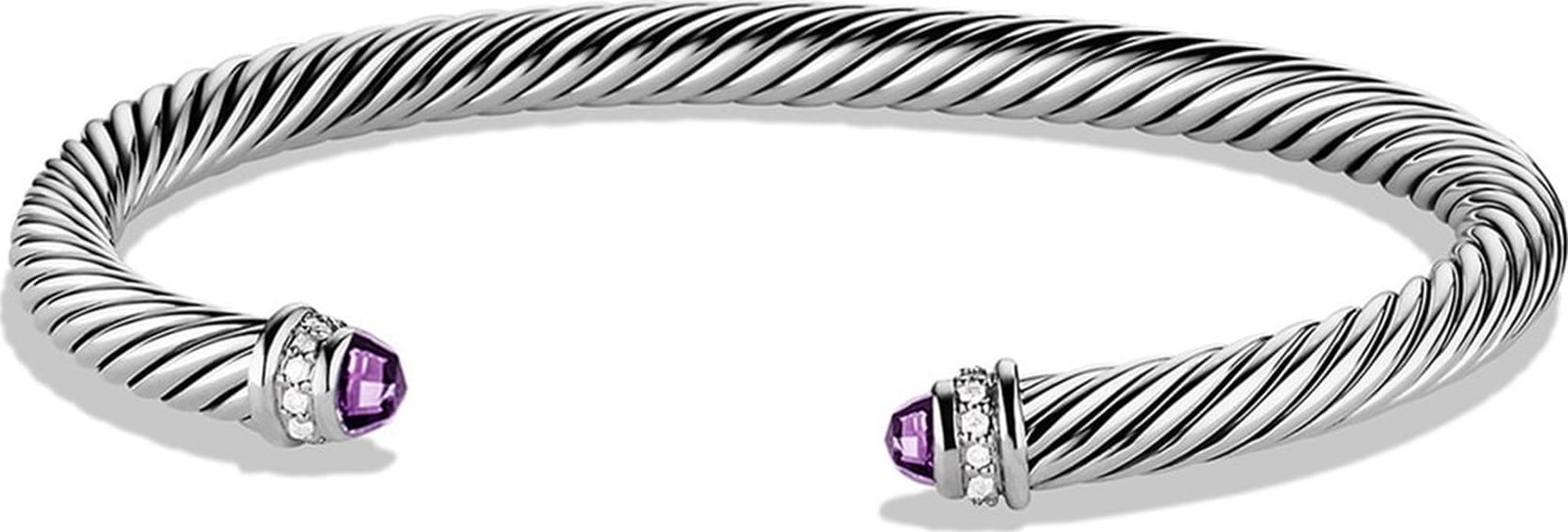 David Yurman Cable Classics Bracelet with Semiprecious Stones & Diamonds, 5mm