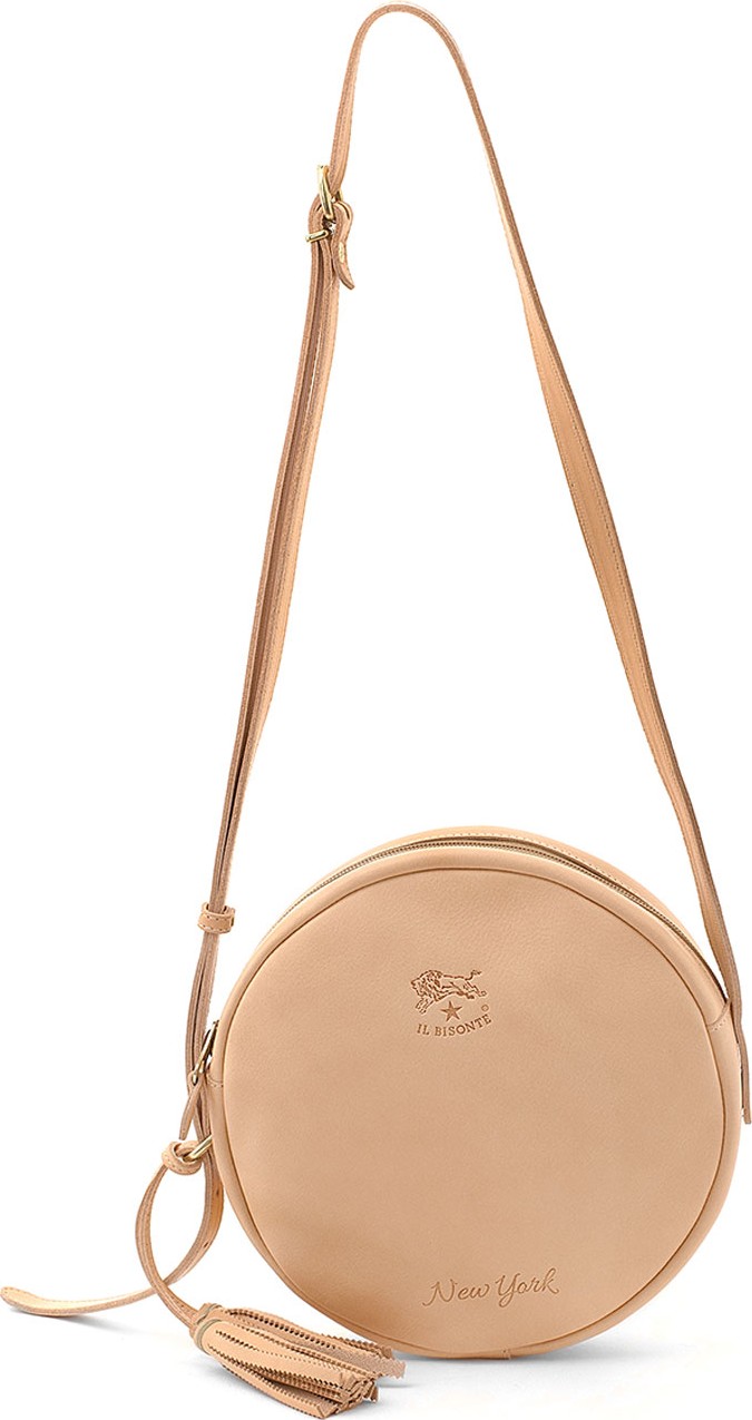 Il Bisonte Leather New York Circle Bag