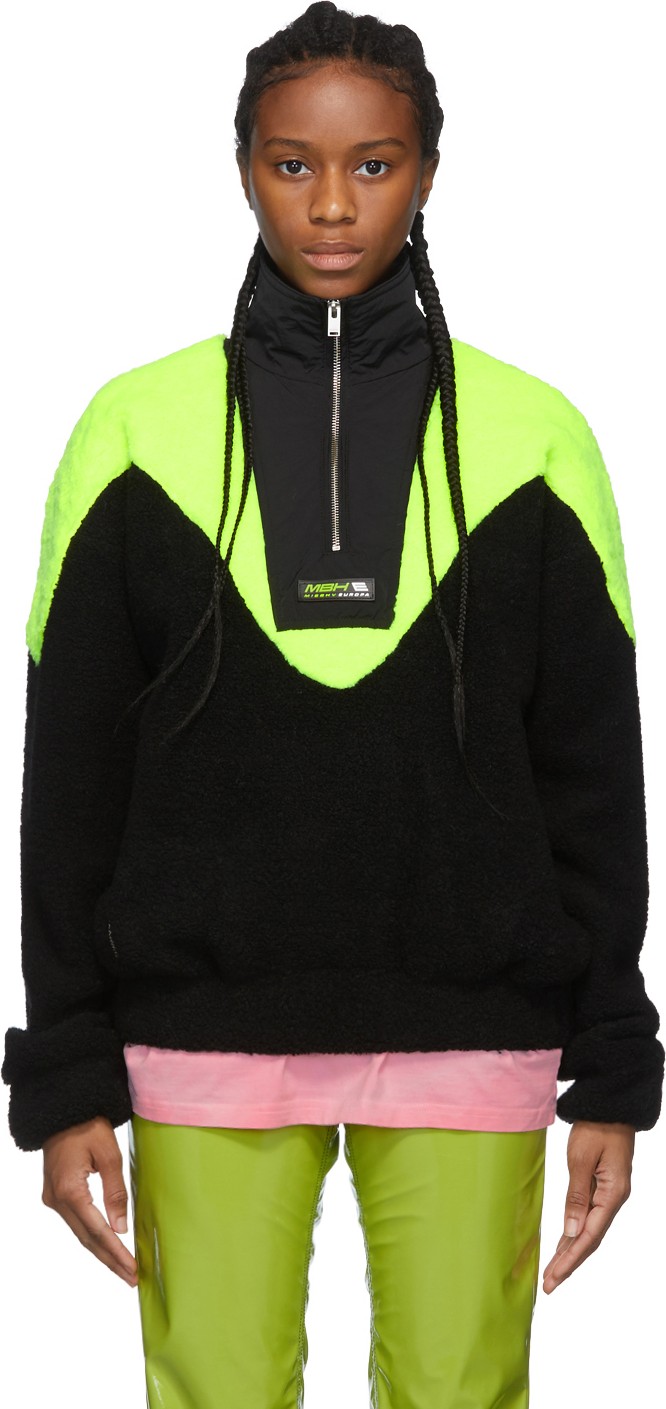 Misbhv Black & Green Europa Fleece Jacket