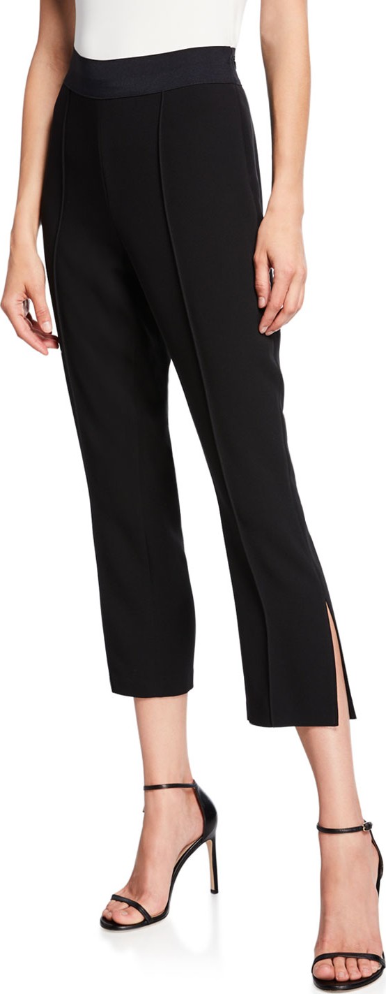 Cinq A Sept Atticus Piped Slit Hem Pants