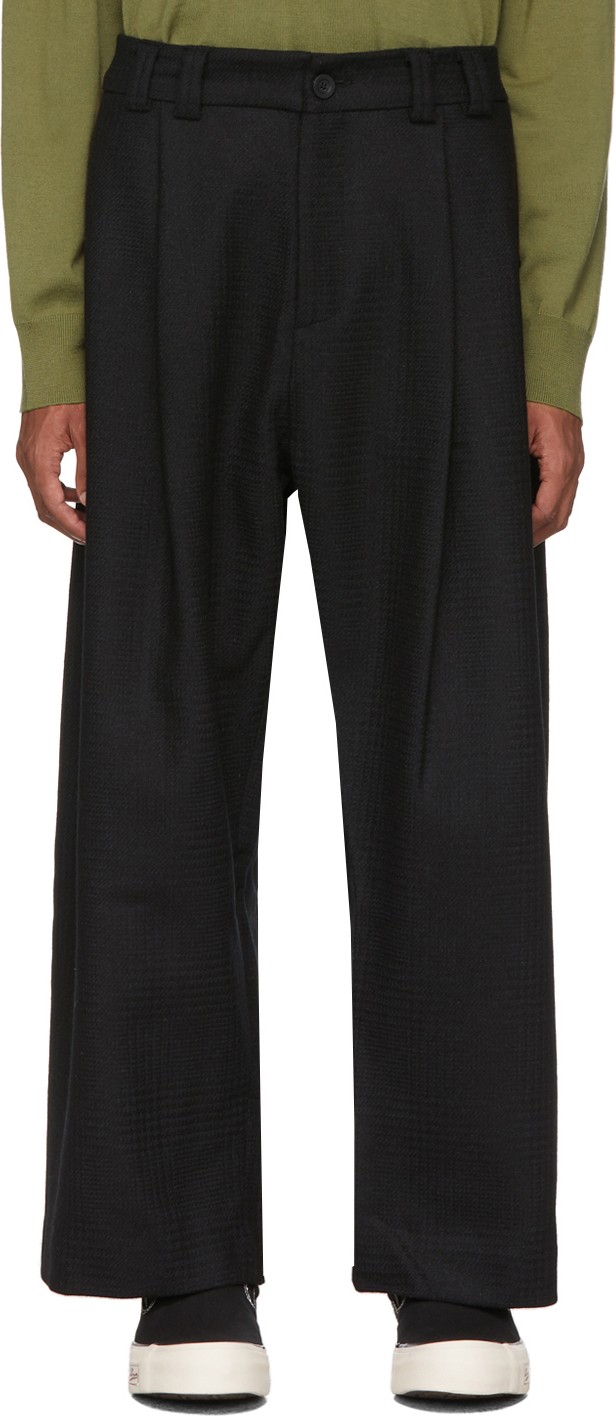 Studio Nicholson Black Bushel Trousers