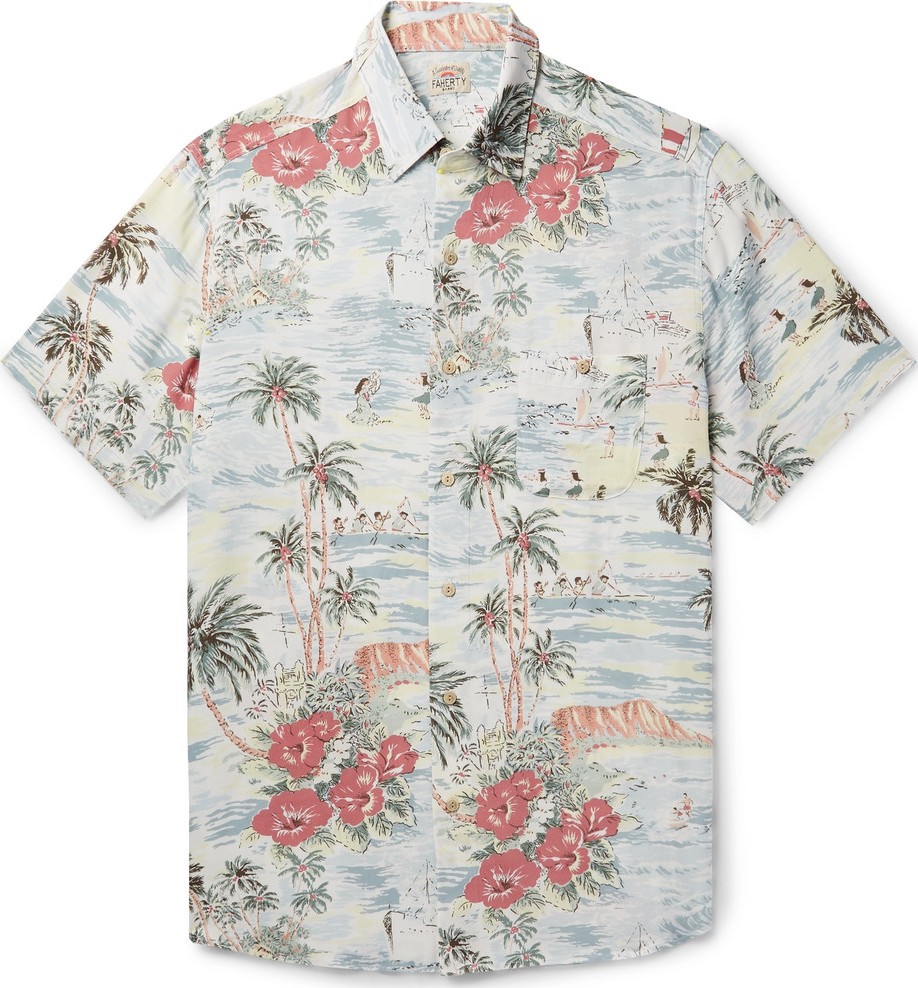 Faherty Printed Woven Shirt
