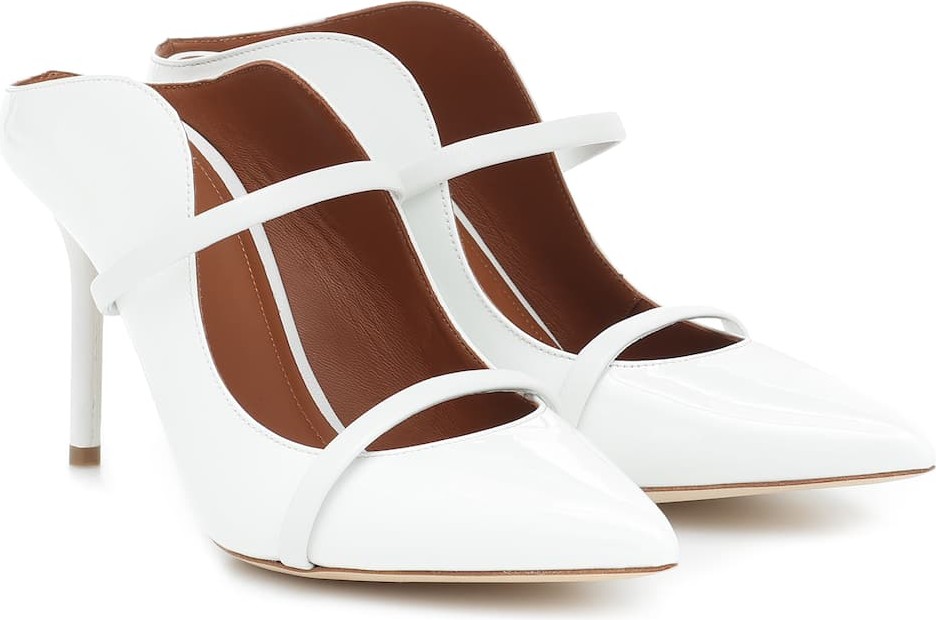 Malone Souliers Maureen 85 patent leather mules