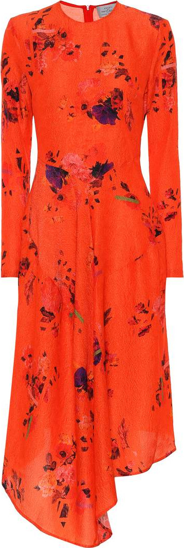 Preen Marcello floral silk dress