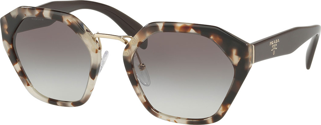 Prada Hexagonal Two-Tone Sunglasses