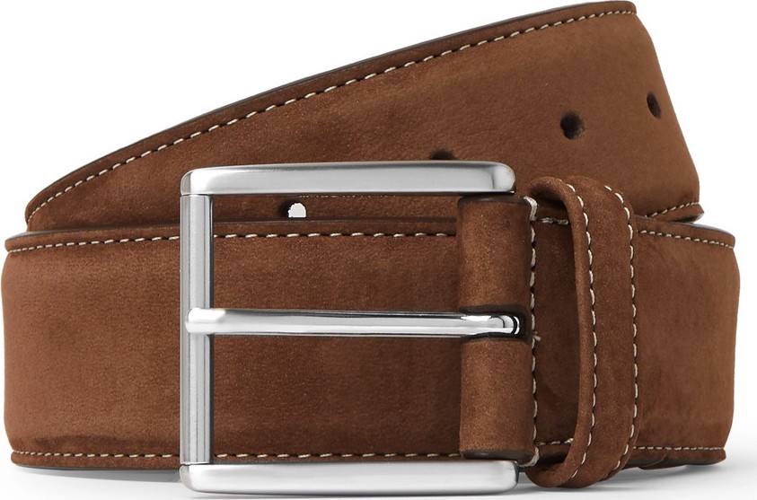 Anderson's 4cm Brown Suede Belt