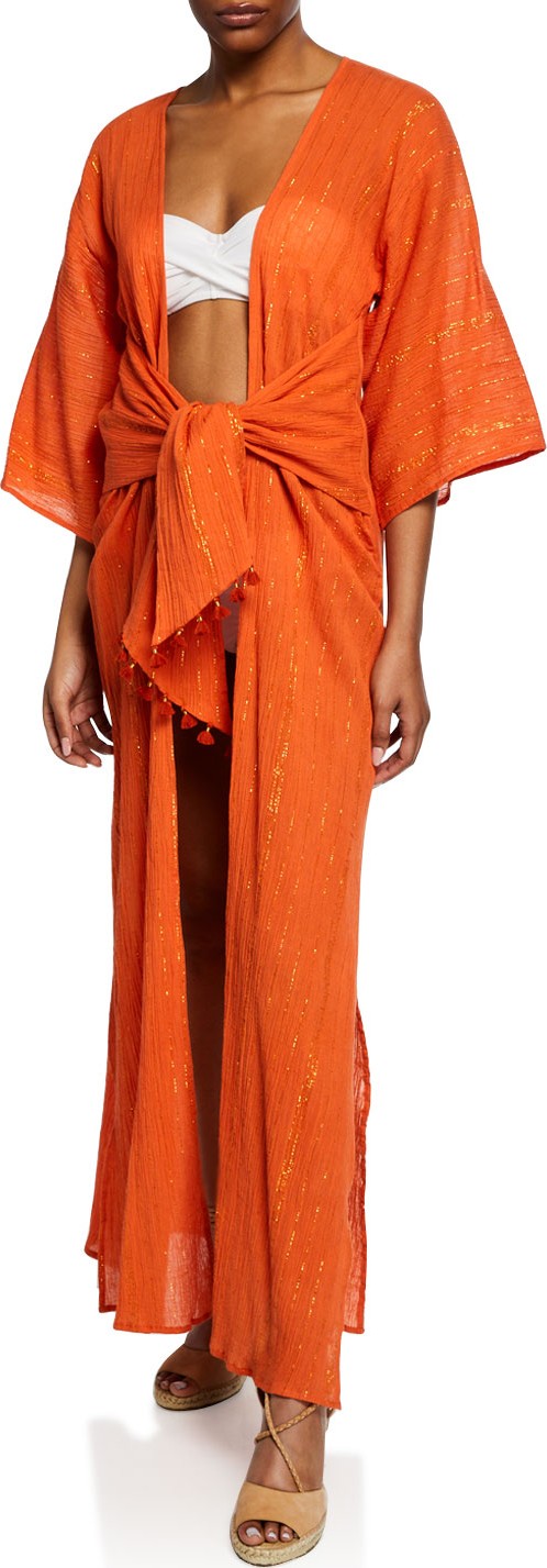 Flora Bella Trouvaille Shimmery Maxi Coverup Caftan