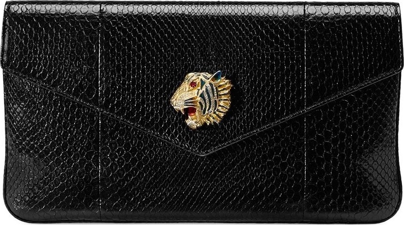 Gucci Rajah python clutch