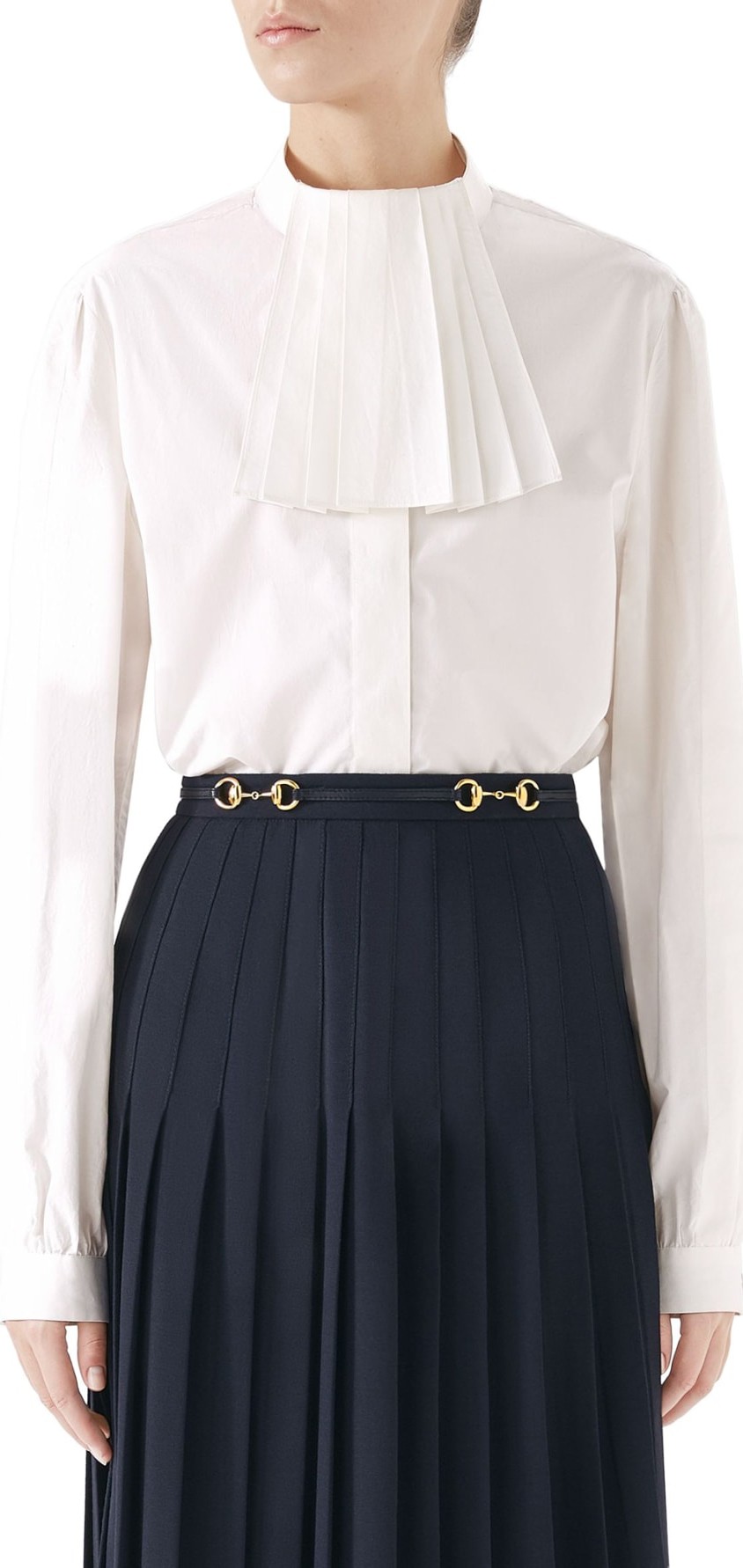 Gucci Poplin Blouse with Removable Neck Detail