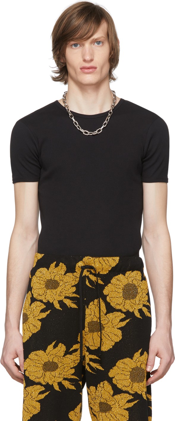 Dries Van Noten Black Hodil T-Shirt