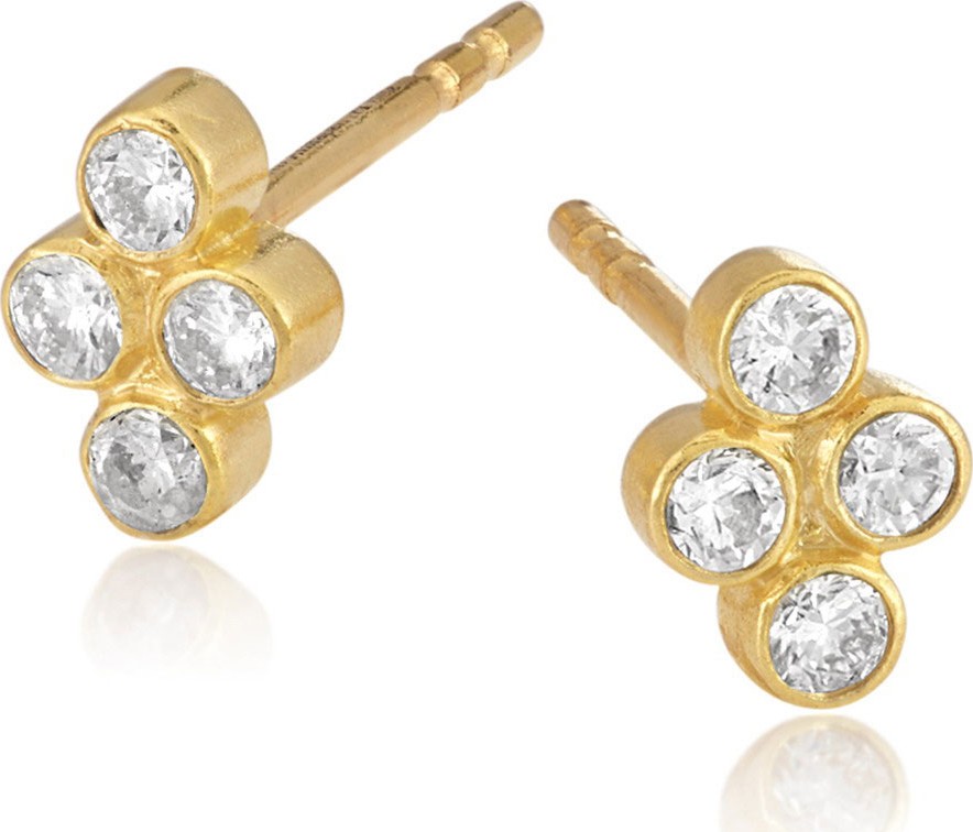 Legend Amrapali Tarakini Diamond Bezel Quad Earrings