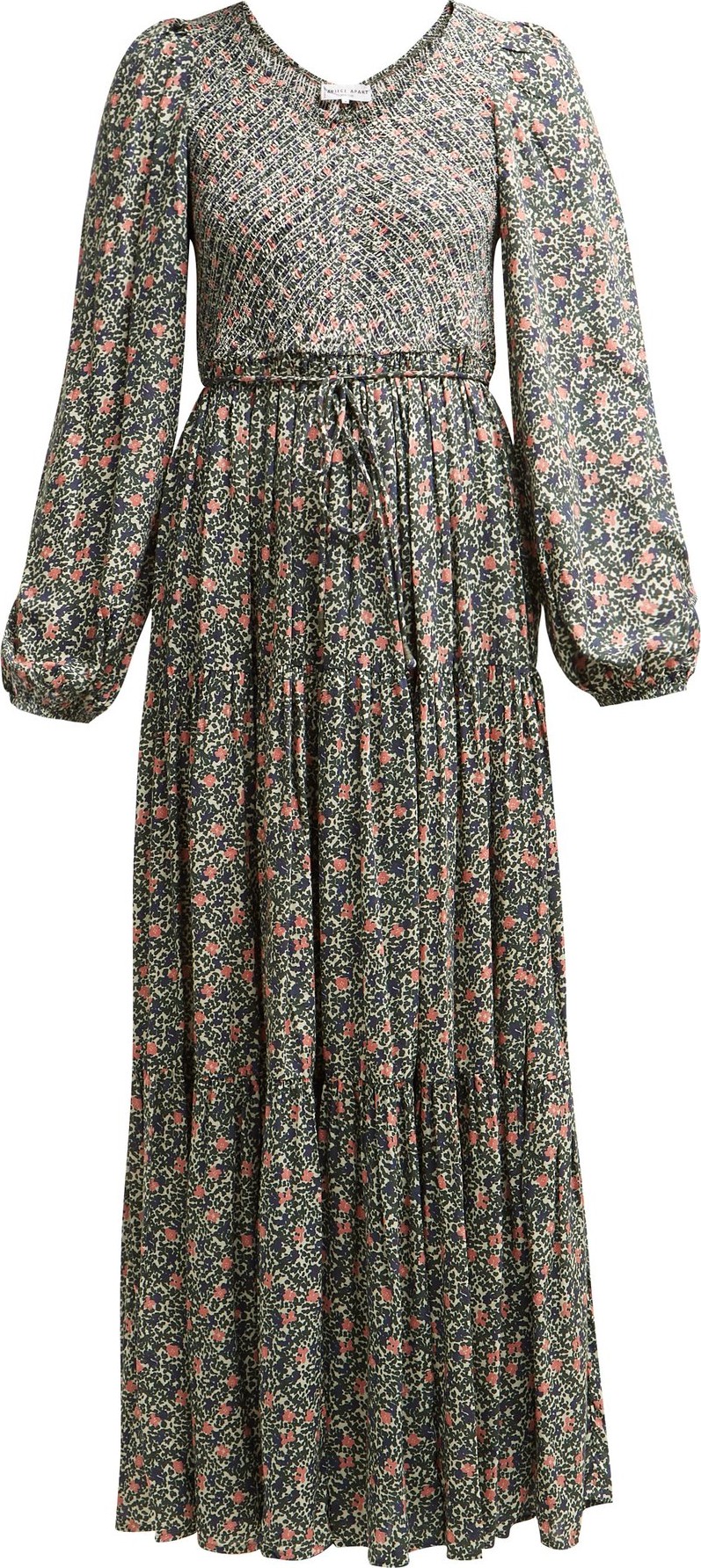 APIECE APART Olivia shirred floral-print jersey dress