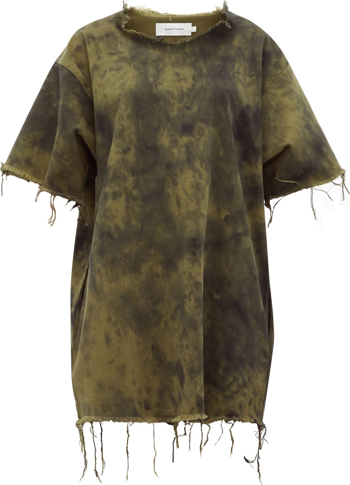Marques'Almeida Tie-dyed denim mini dress