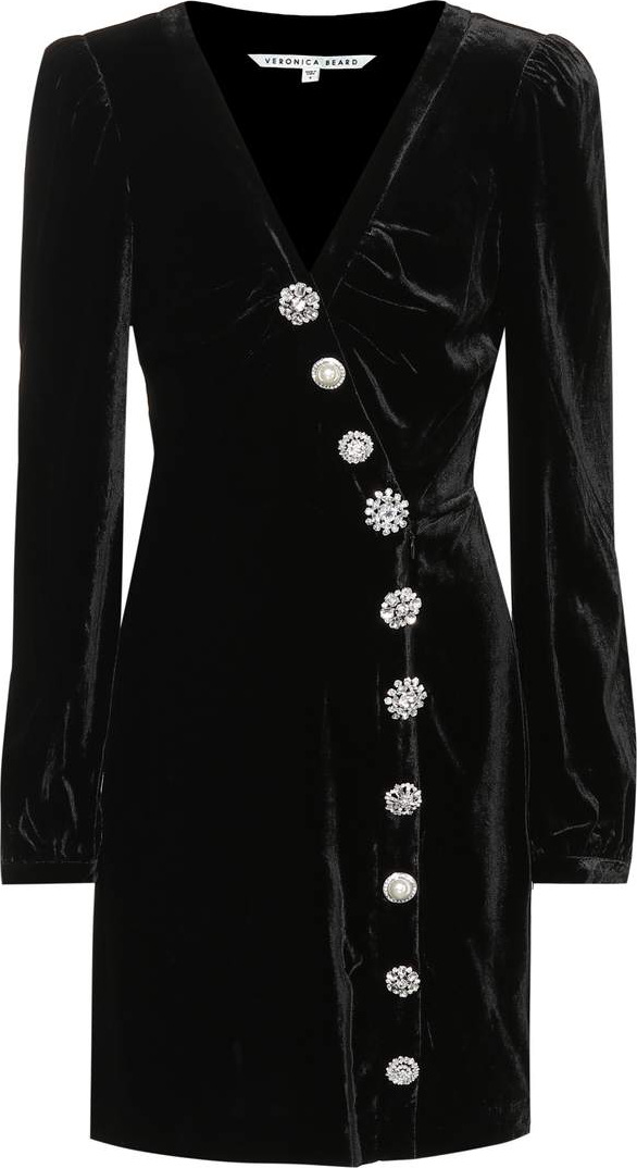 Veronica Beard Wynne velvet mini-dress