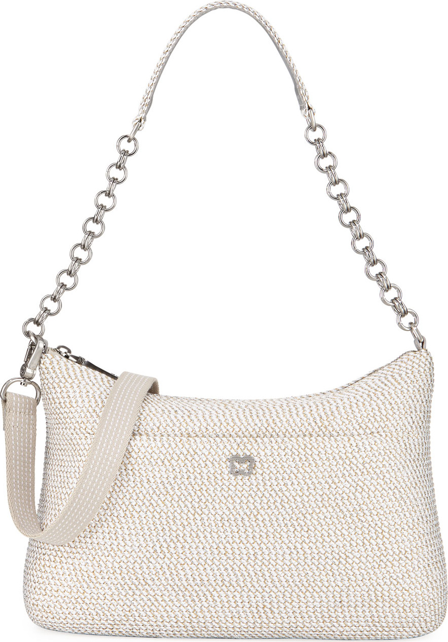 Eric Javits Powchky Zip-Top Shoulder Bag