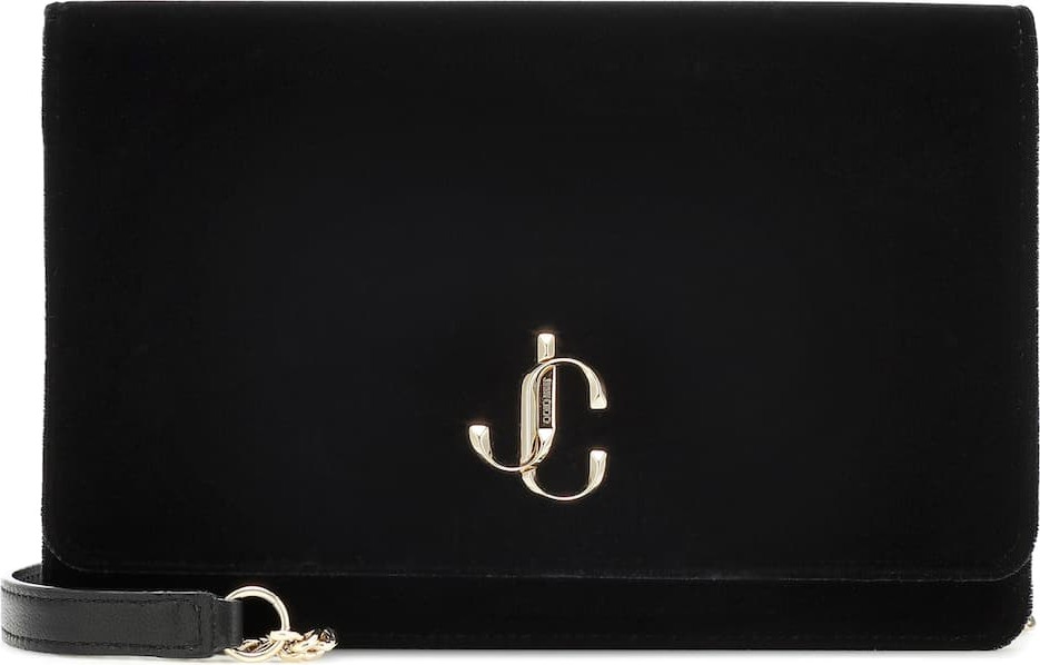Jimmy Choo Palace velvet crossbody bag