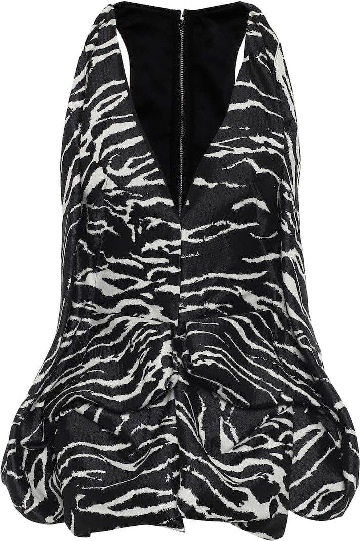 Maticevski Clade cotton-blend top