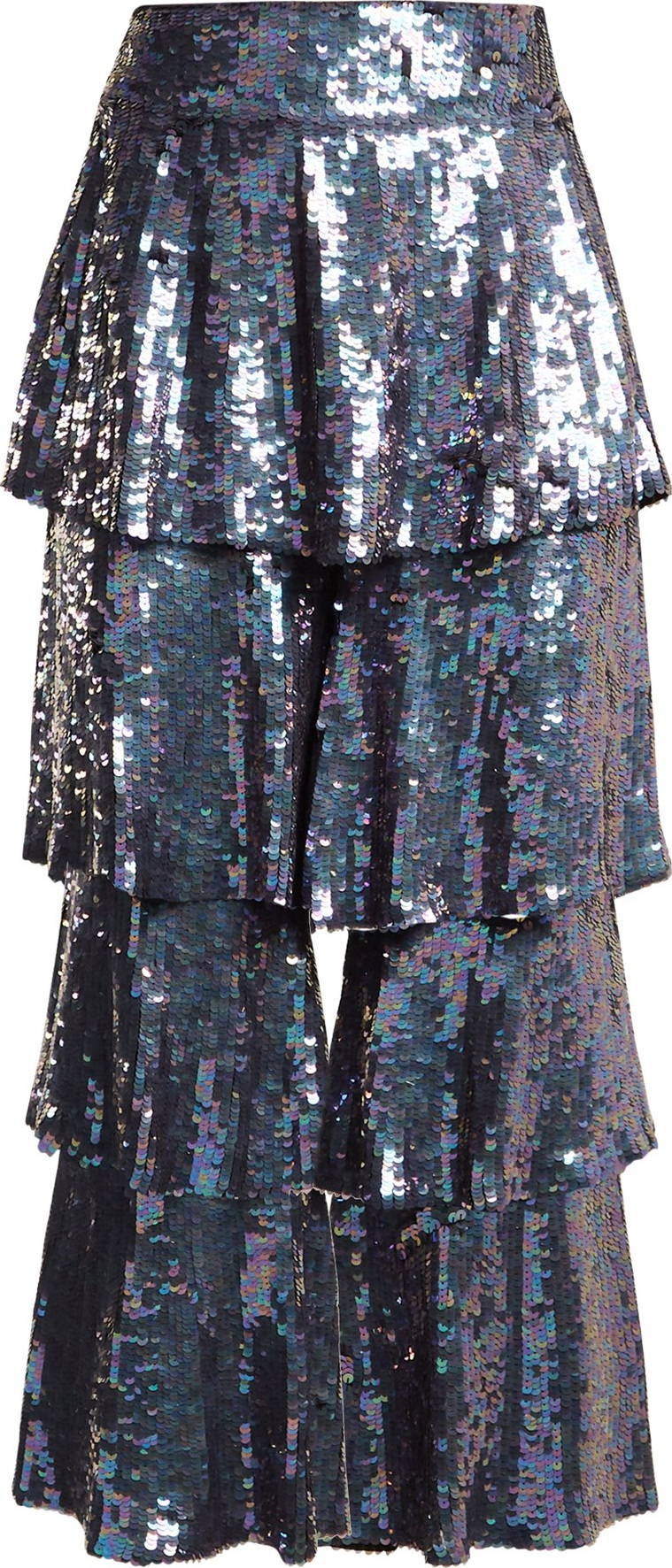 Osman Felix tiered sequin-embellished trousers