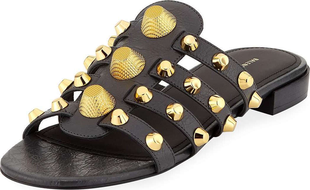 Balenciaga Giant Studded Leather Sandals