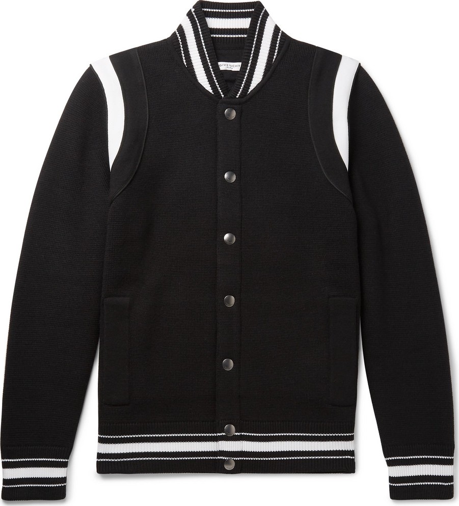 Givenchy Logo-Embroidered Wool Varsity Jacket