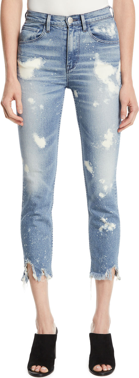 3X1 W4 Colette Slim Crop Bleached Jeans