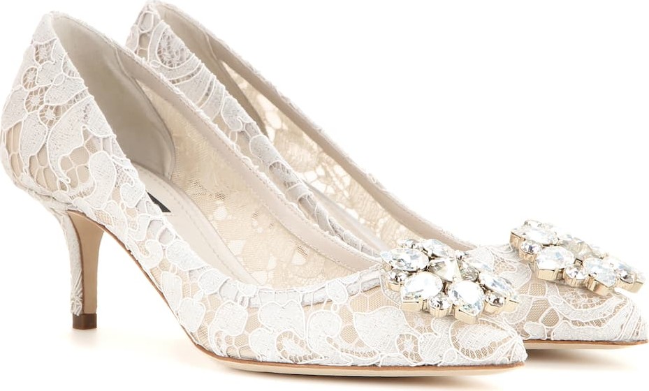 Dolce & Gabbana Bellucci embellished lace pumps
