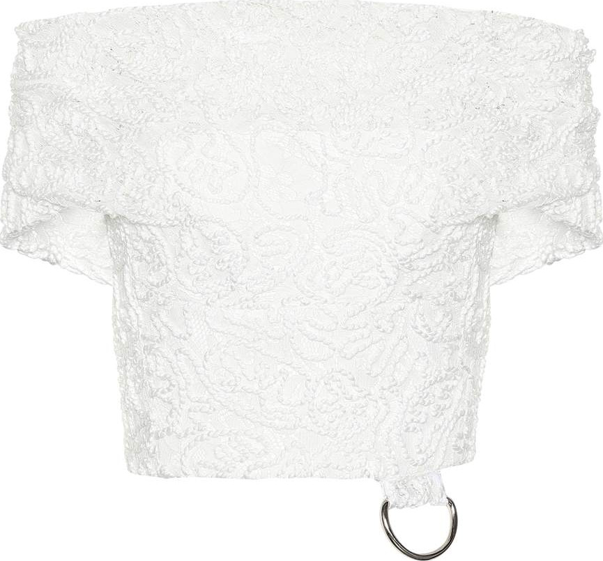 Maticevski Lace off-the-shoulder top