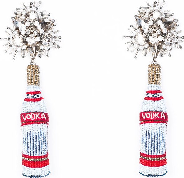 Mignonne Gavigan New York Vodka Beaded Drop Earrings