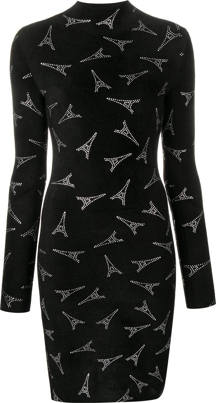 Balenciaga Eiffel Tower turtleneck dress