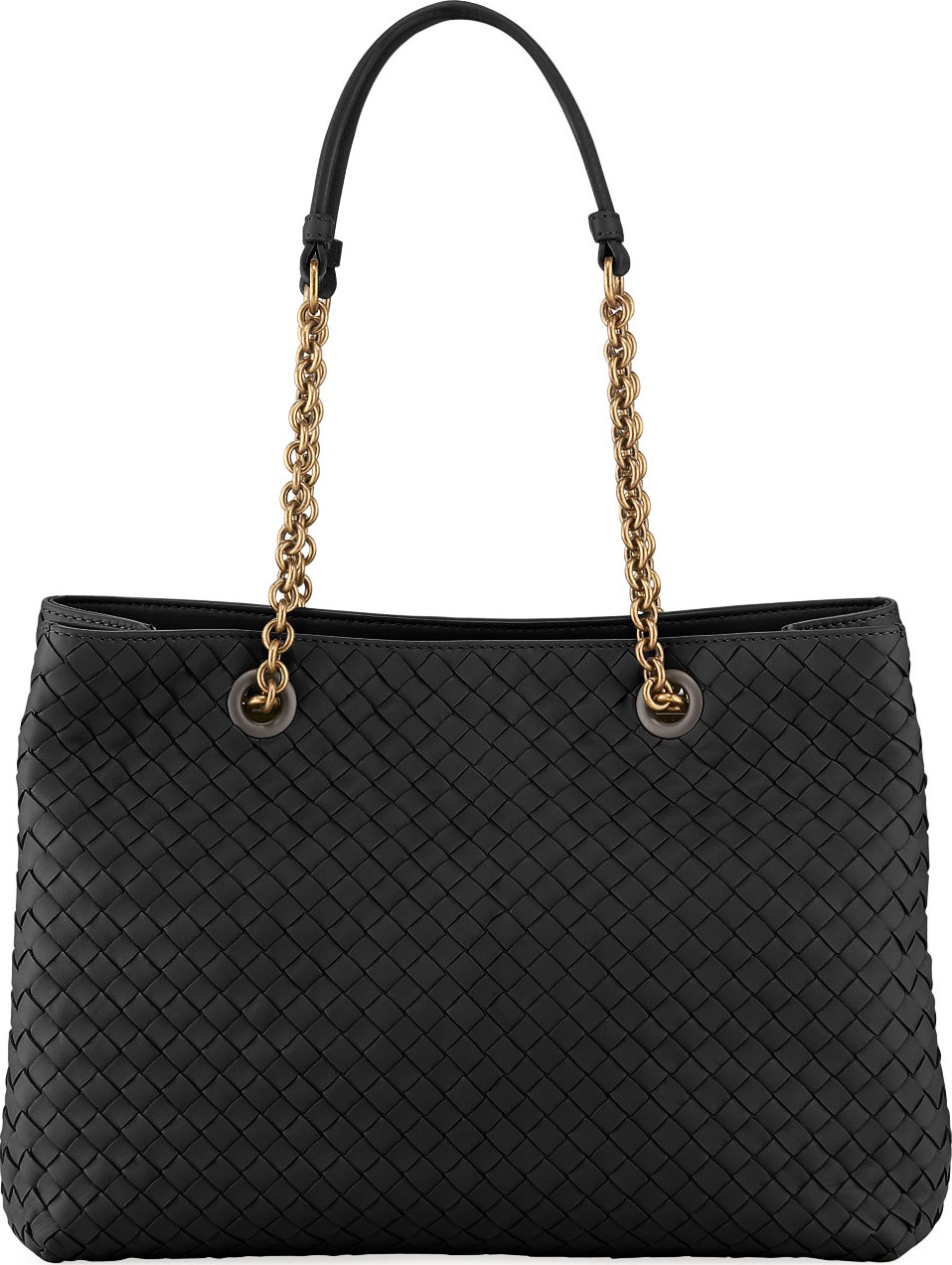 Bottega Veneta Intrecciato Small Double-Chain Tote Bag