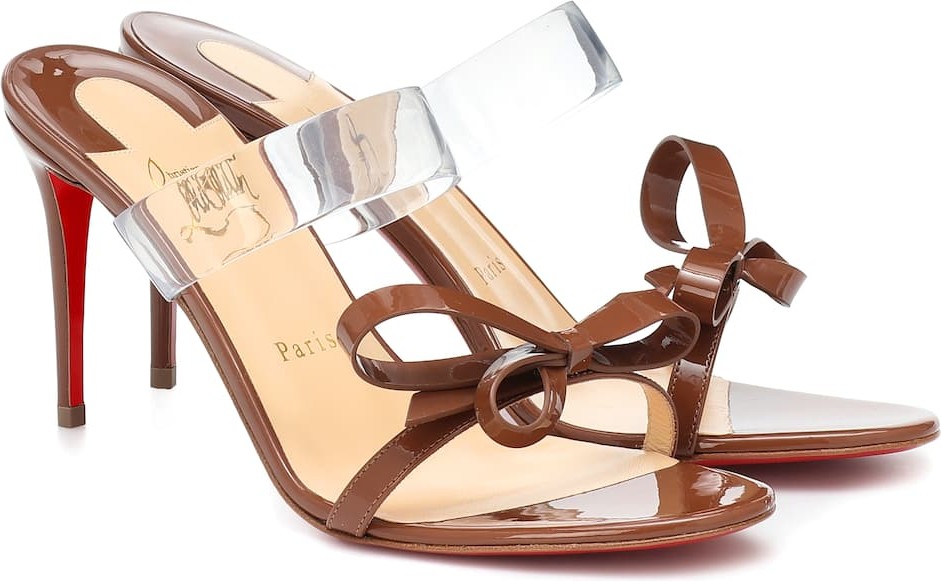 Christian Louboutin Just Nodo 85 patent-leather sandals